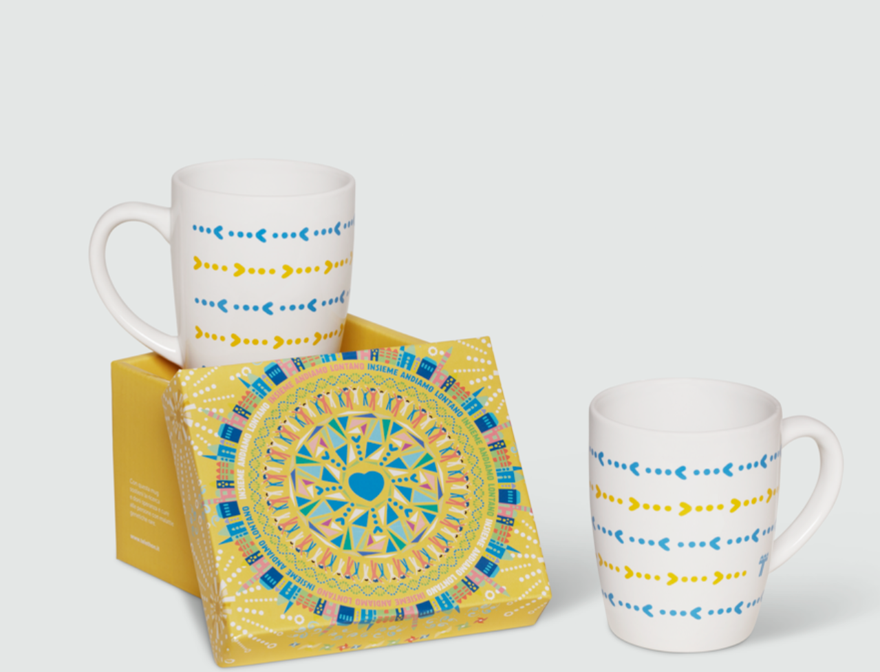 Set 2 mug “Insieme andiamo lontano”